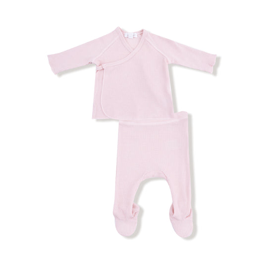 Angel Dear Baby Long Sleeve Kimono and Footed Pant Set