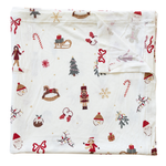 Merry & Bright Ribbed Bamboo Swaddle by Mebie Baby