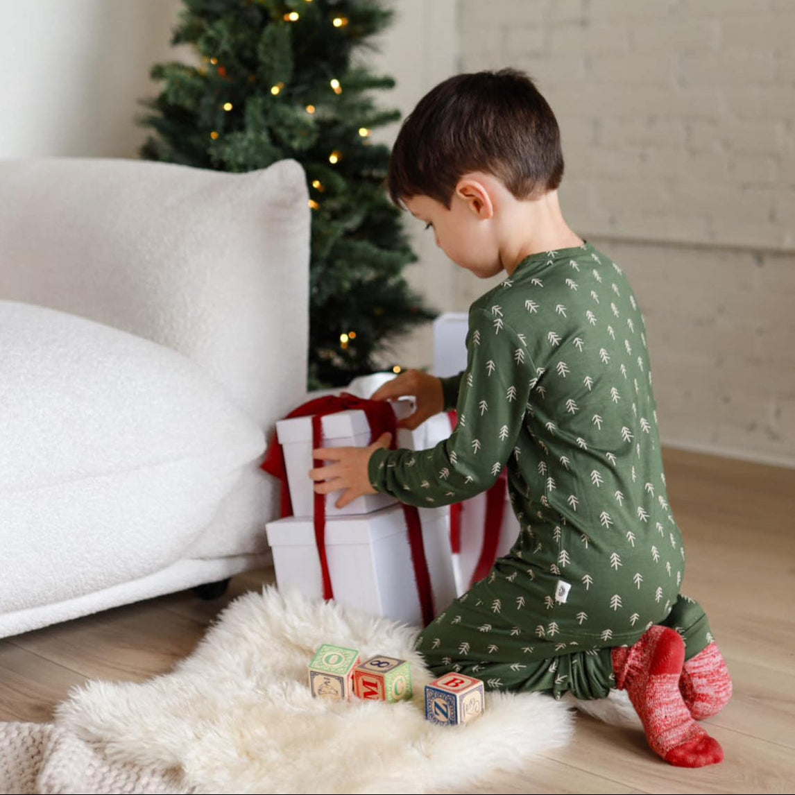 Bamboo Loungewear Set - Christmas Tree