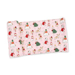Christmas Dogs Pink - Swaddle Blanket by Angel Dear