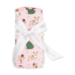 Christmas Dogs Pink - Swaddle Blanket by Angel Dear