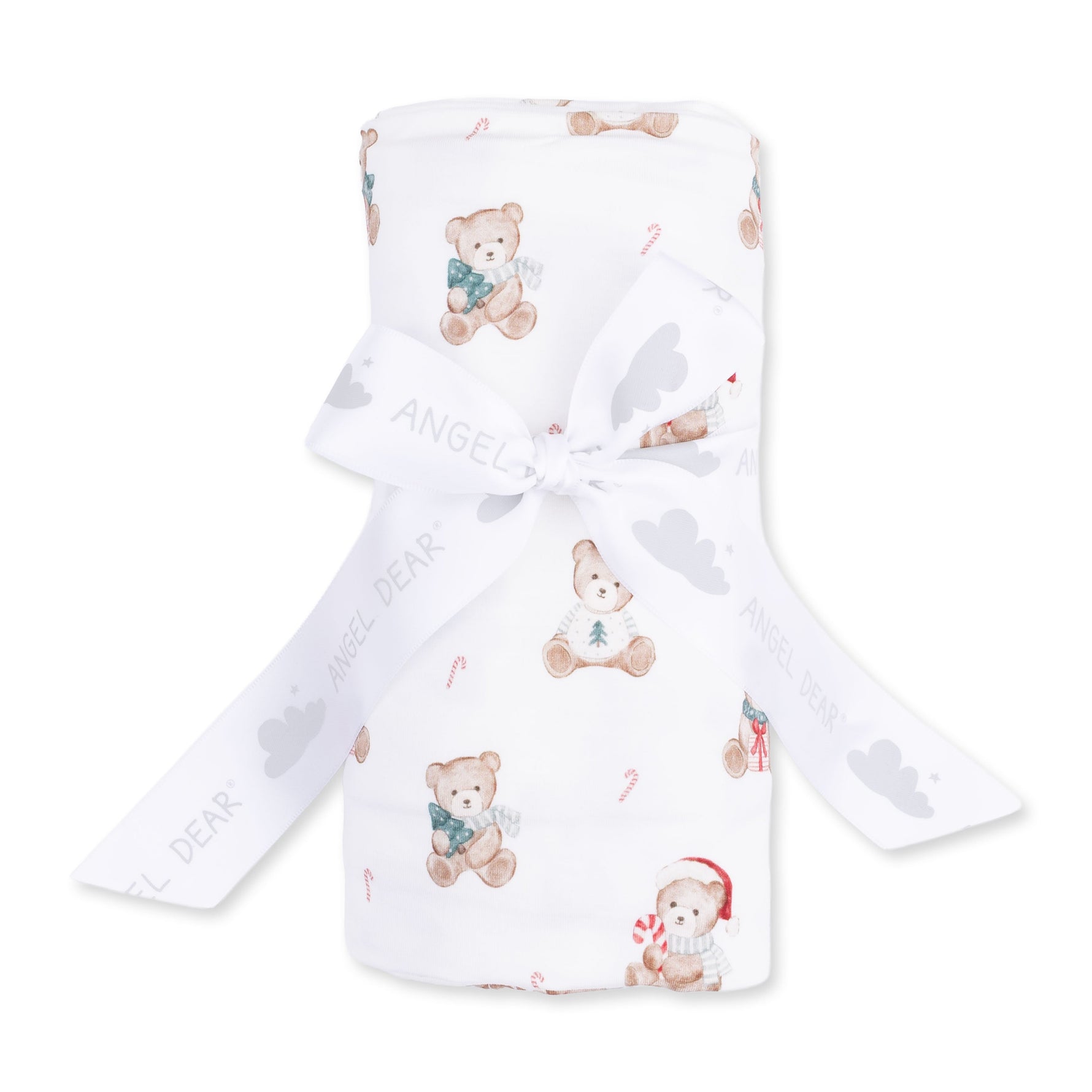 Christmas Teddy Bears Uni - Swaddle Blanket by Angel Dear