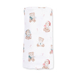 Christmas Teddy Bears Uni - Swaddle Blanket by Angel Dear