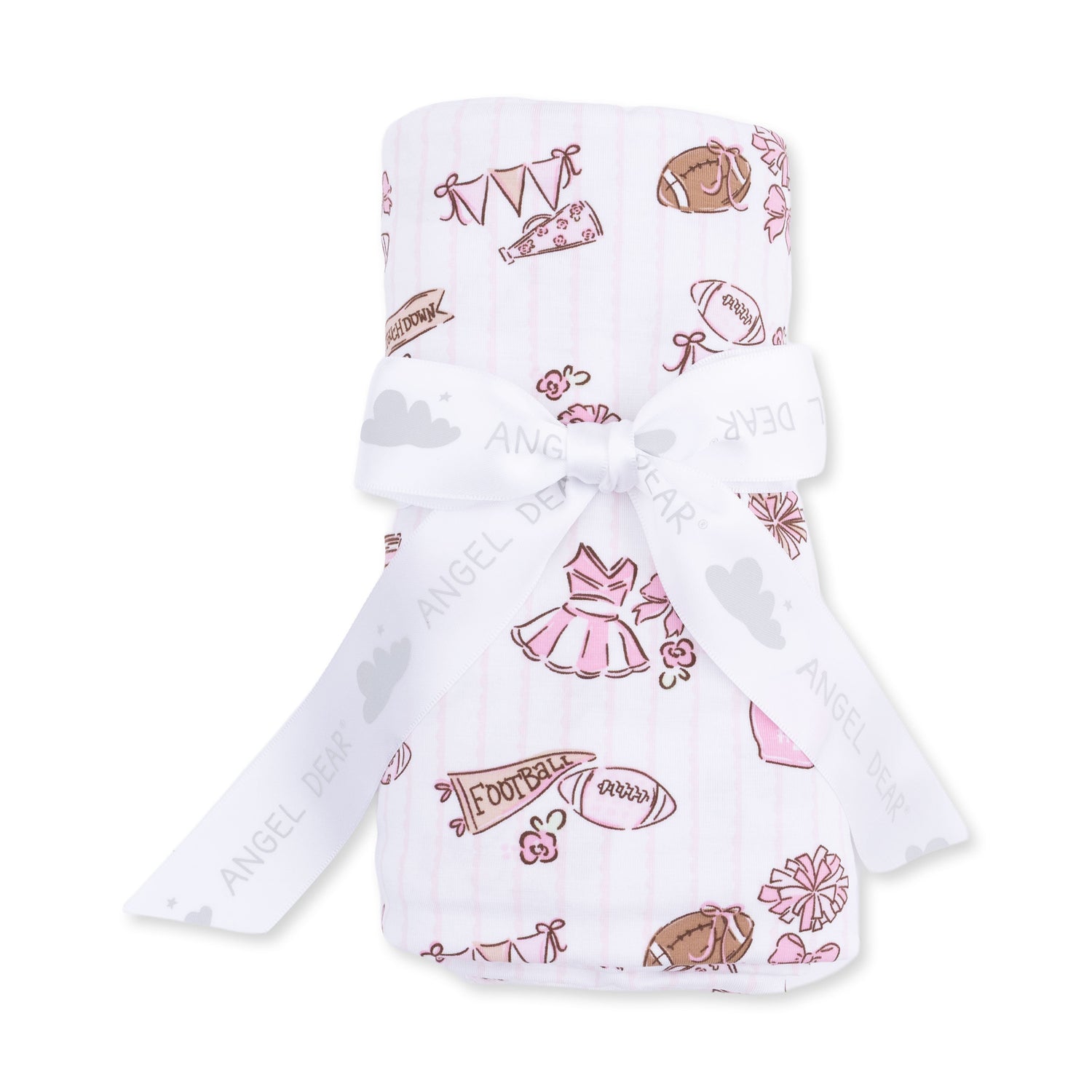 Football Cheer Nursery - Swaddle Blanket by Angel Dear (view 2 of 3)