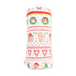 Gingerbread Fair Isle Pink - Swaddle Blanket by Angel Dear