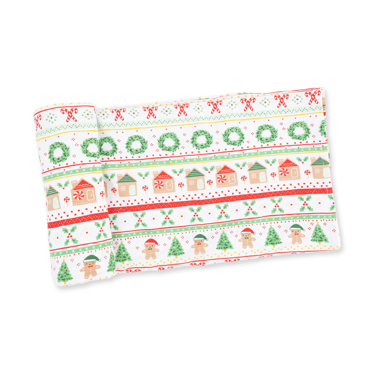 Gingerbread Fair Isle Uni - Swaddle Blanket by Angel Dear