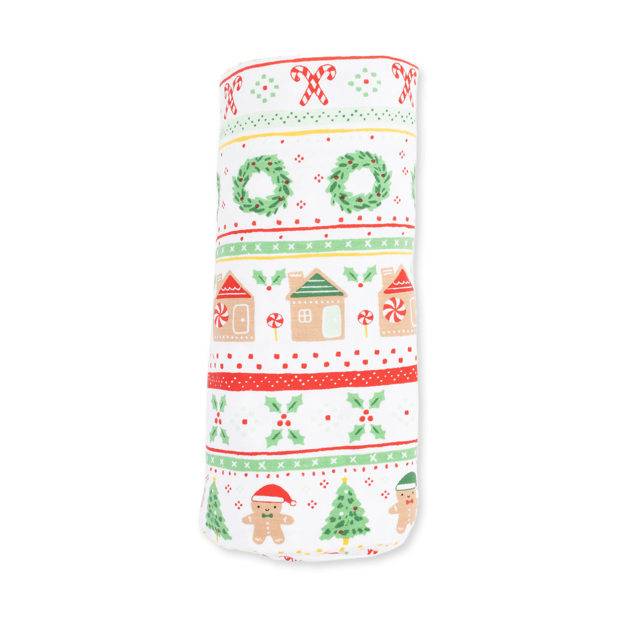 Gingerbread Fair Isle Uni - Swaddle Blanket by Angel Dear