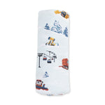 Snow Cats - Swaddle Blanket by Angel Dear (view 3 of 3)