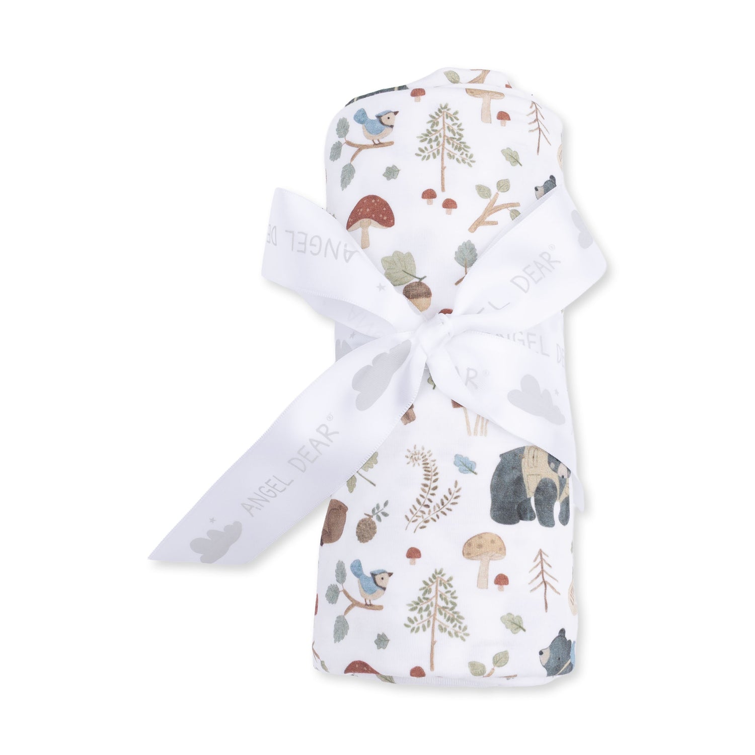 Southern Woodland Animals Green - Swaddle Blanket by Angel Dear (view 2 of 3)