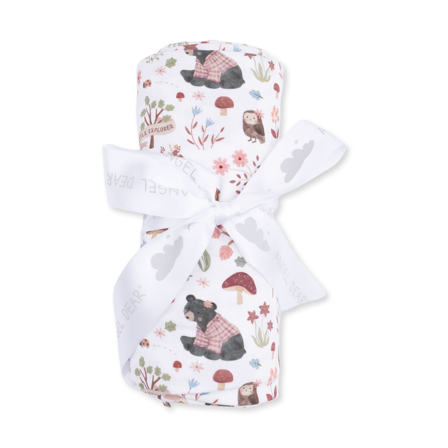 Southern Woodland Animals Pink - Swaddle Blanket