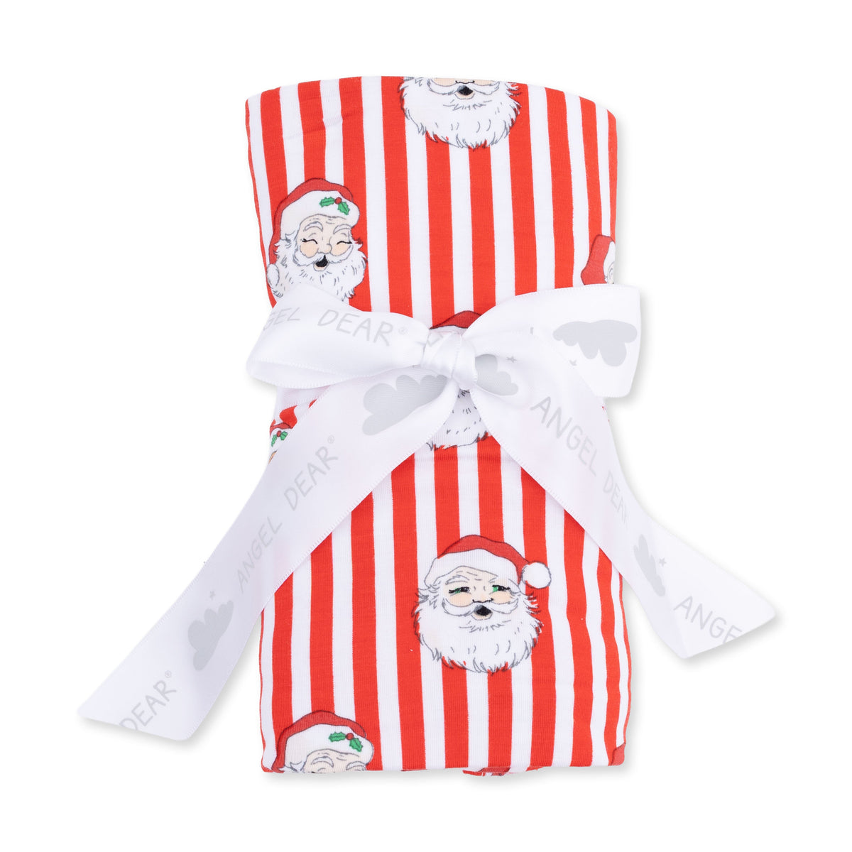 Vintage Santa Stripe - Swaddle Blanket by Angel Dear
