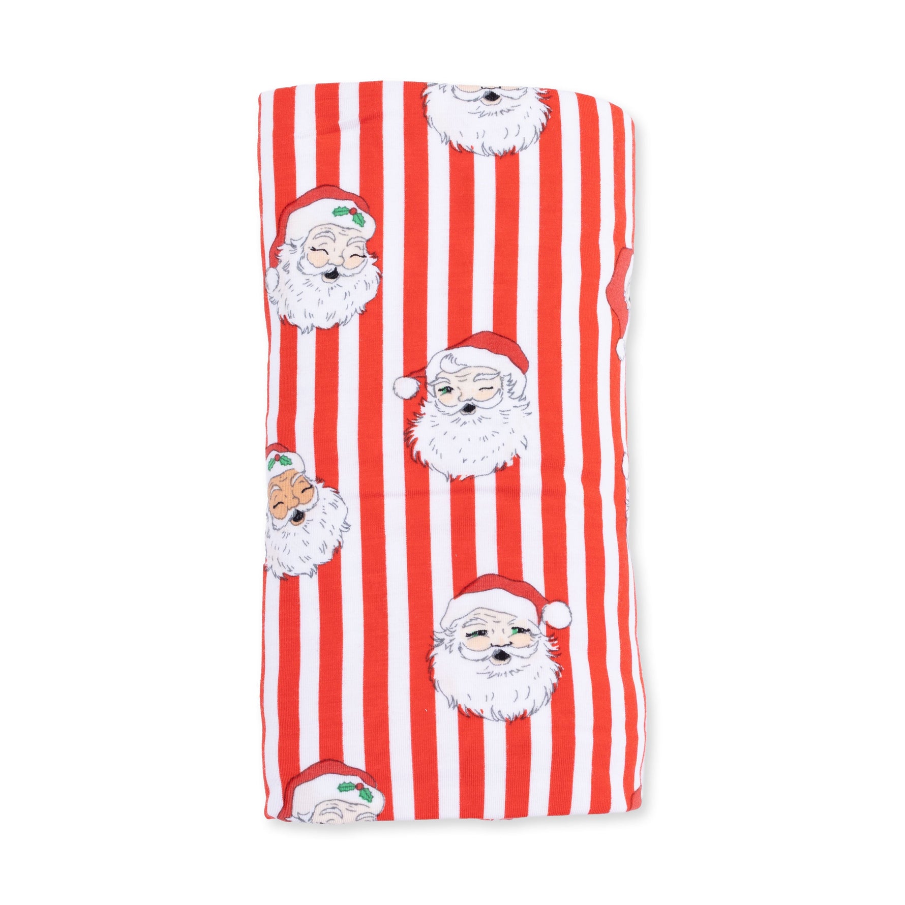 Vintage Santa Stripe - Swaddle Blanket by Angel Dear