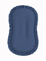 Denim Dot Baby Lounger Cover by Little Mae & Co