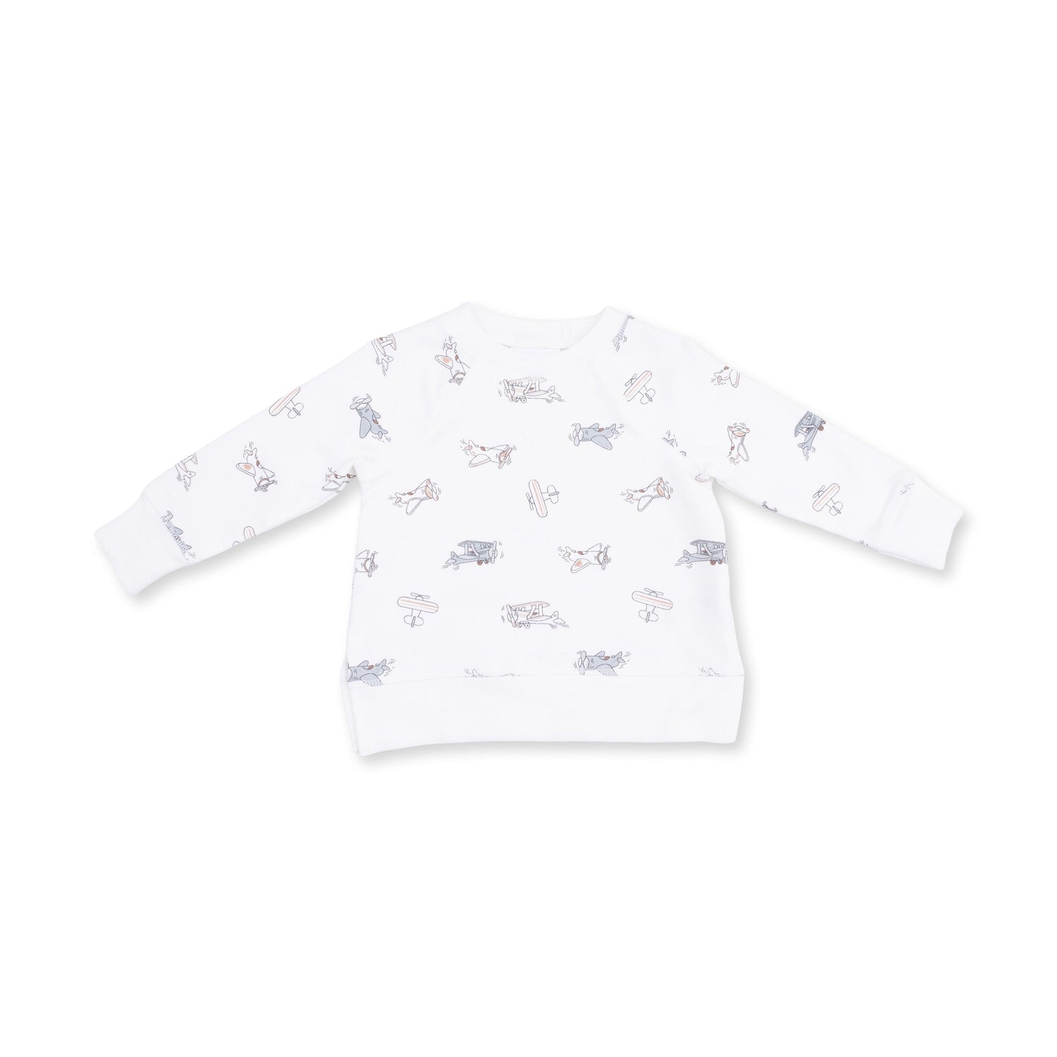 Vintage Airplane Pilots - Raglan Sweatshirt by Angel Dear (view 2 of 4)