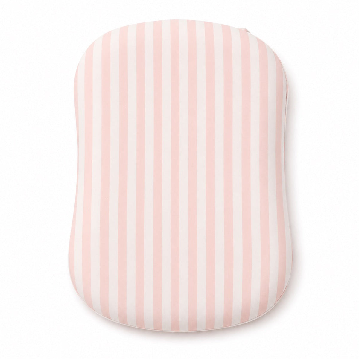 Pink White Stripe Baby Lounger Cover by Little Mae & Co