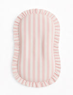 Pink White Stripe Baby Lounger Cover by Little Mae & Co