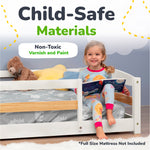 Full-Size Montessori Floor Bed with Strong Slatted Frame by Ocodile.com at Everetts Place