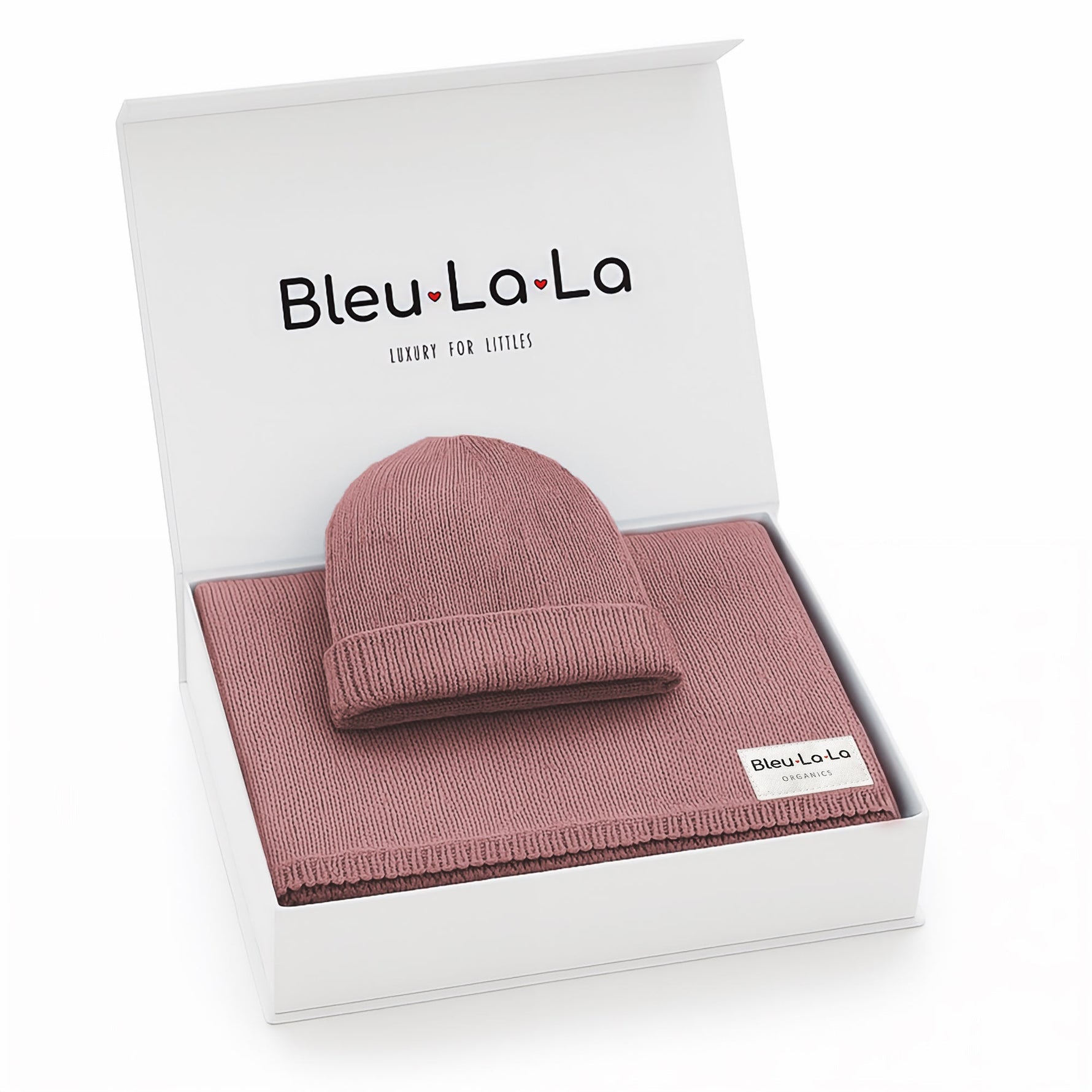 Bleu La La Luxe Collection 100 Percent Organic Cotton Luxury Knit Baby Blanket - Baby & Toddler > Baby Gift Sets