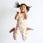 The Second-Skin 2-Piece Short Sleeve Pajama | Here Comes the Sunshine (Pink) by Raising Mama at Everetts Place