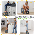 Solid Hardwood 2-Step Toddler Step Stool by Ocodile.com