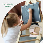 Goodevas 4in1 Montessori Climbing Set Triangle Ladder Arch Rocker Slide Board Ramp Climbing Net Beige - Everetts Place Boutique - 