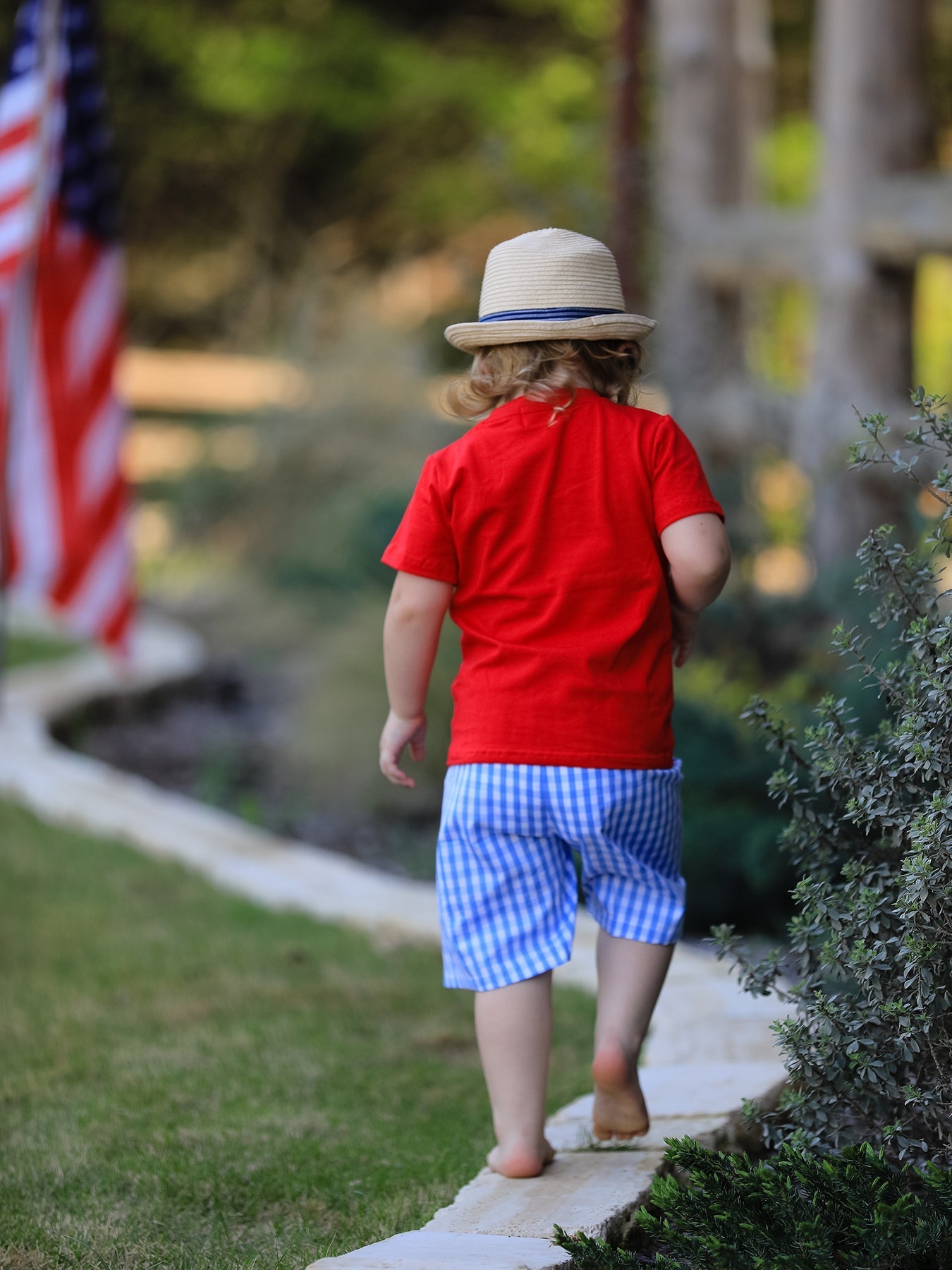 Rylee Faith Designs 4th of july Flag Embroidery Smocking Boys SetEveretts Place