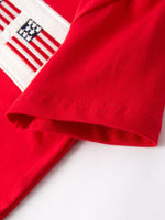 Rylee Faith Designs 4th of july Flag Embroidery Smocking Boys SetEveretts Place