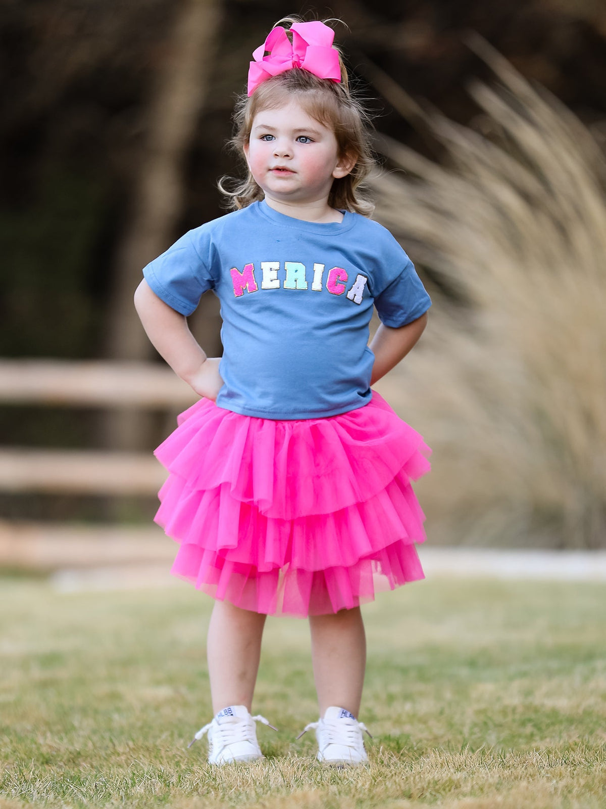 Rylee Faith Designs 4th of july “MERICA”Top Girls Gauze SkirtEveretts Place