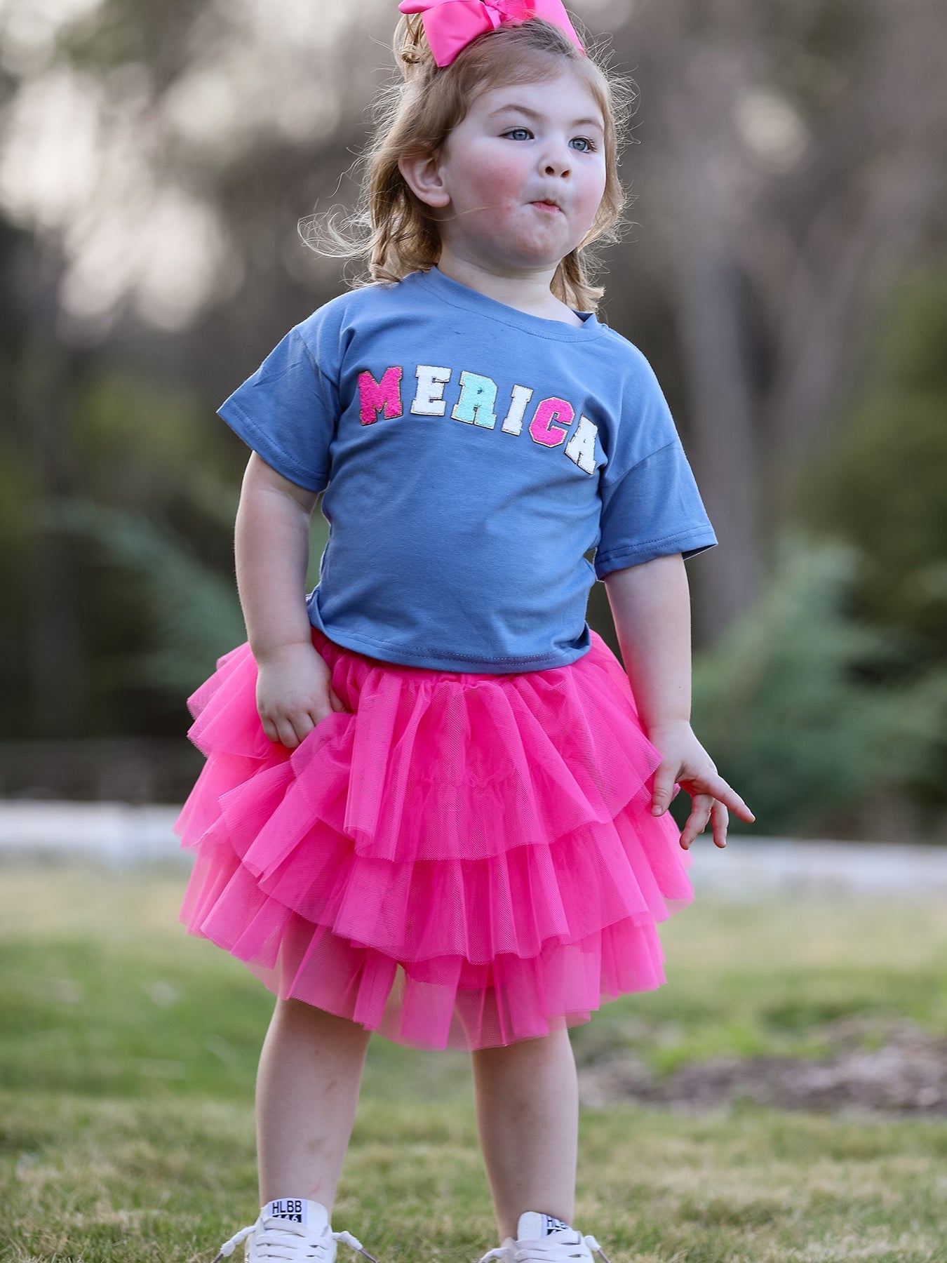 4th of july  “MERICA”Top Girls Gauze Skirt - Baby & Toddler Clothing, Pink, Tutu, Child, Ruffle | Everetts Place