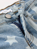 Rylee Faith Designs 4th Of July Patriotic Star Stripe Flare Jeans - 