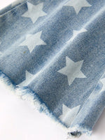 Rylee Faith Designs 4th Of July Patriotic Star Stripe Flare Jeans - 