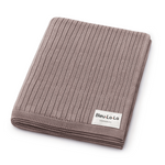 Bleu La La Organic Ribbed Knit Cotton Baby Blanket Made from 100 Percent Organic Cotton - Baby & Toddler > Swaddling & Receiving Blankets > Receiving Blankets Blanket