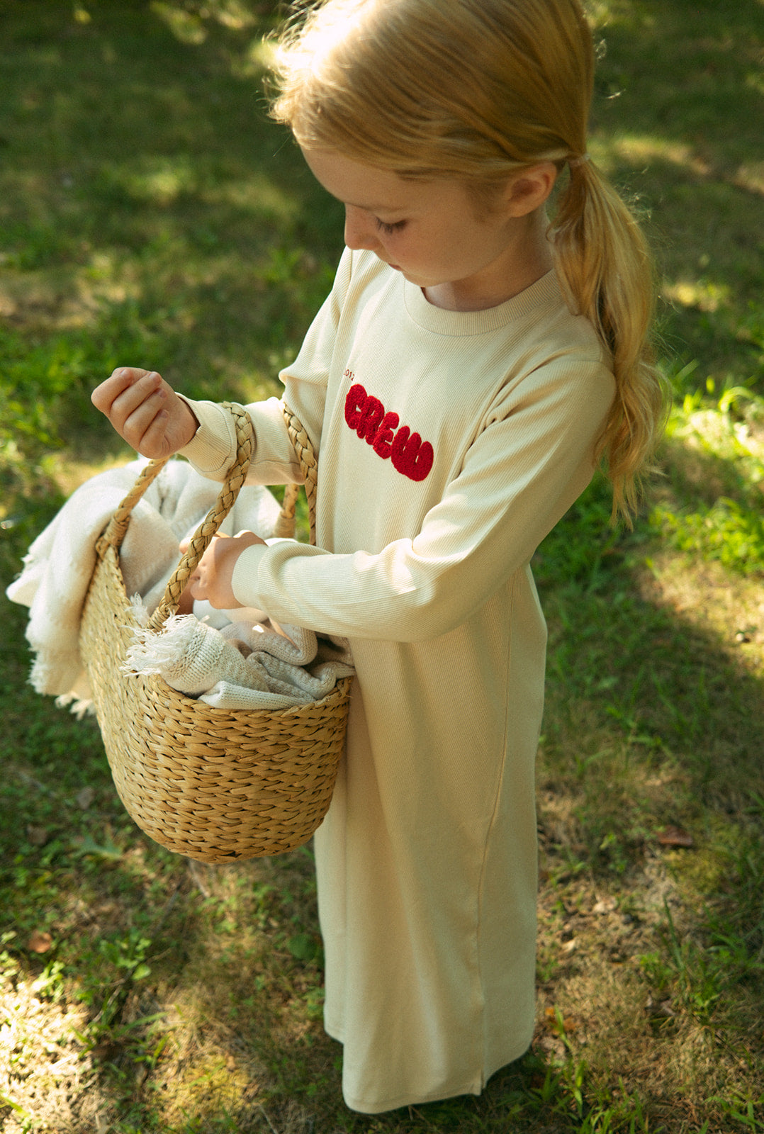 Kids Athletic Nightgown Stone Long Sleeve Sleepwear by Crew Kids NY at Everetts Place
