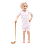 Golf Toile Pink - Loungewear Short Set by Angel Dear (view 1 of 6)