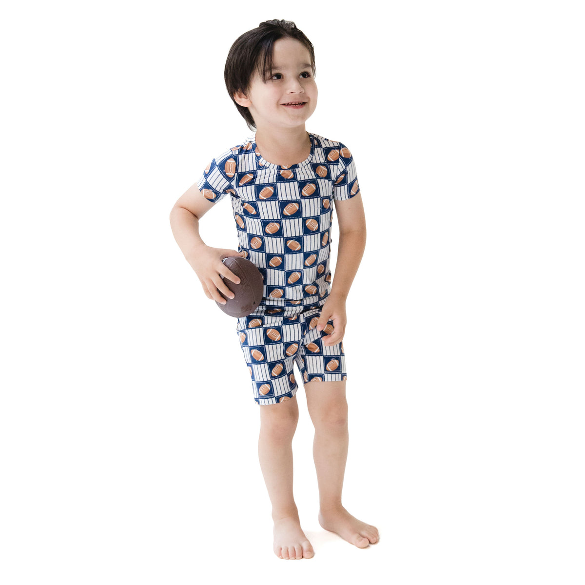 Football Patchwork - Loungewear Short Set by Angel Dear