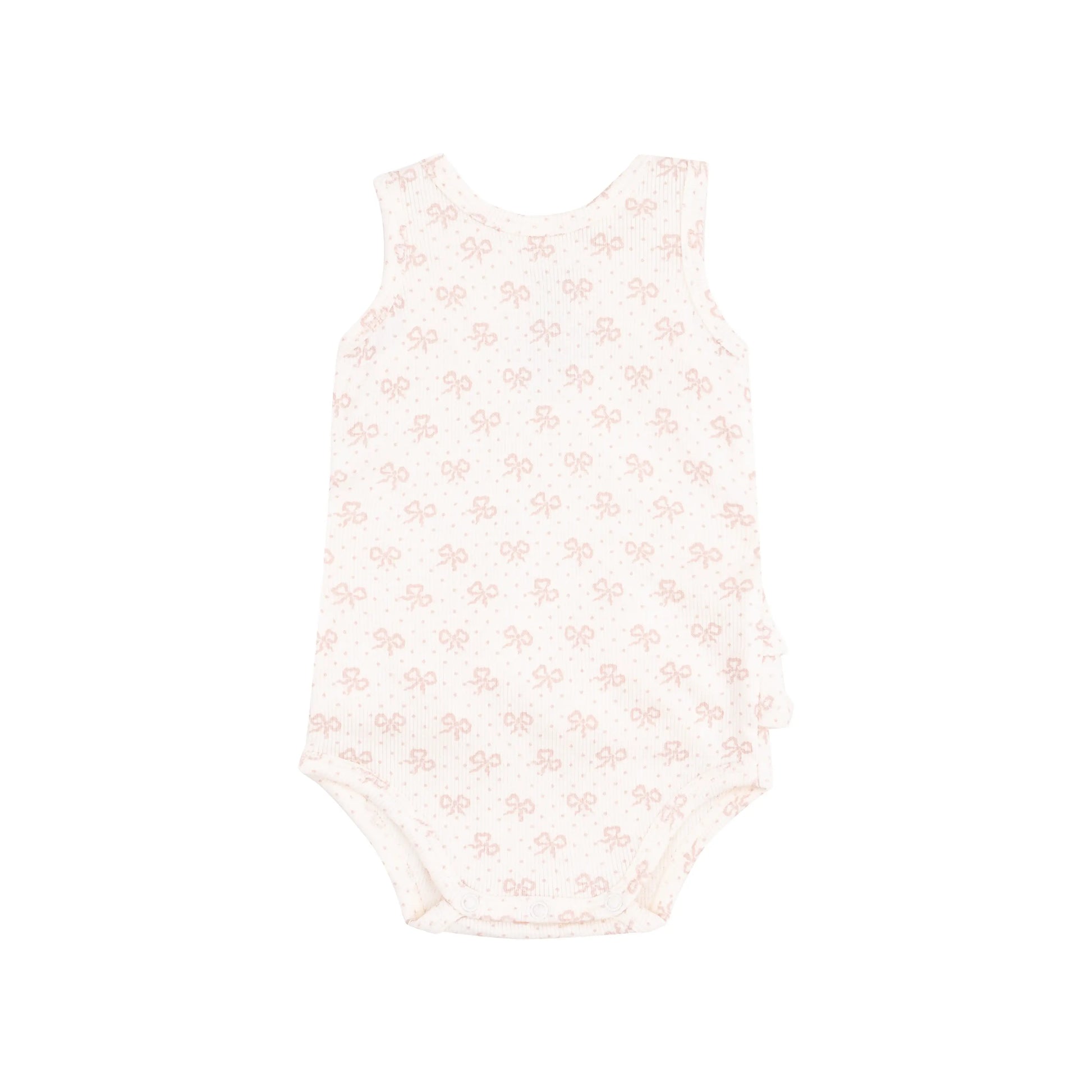 Ruffle Tank Bubble Vintage Mini Bows for Baby Girls.