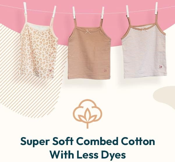 Feathers Girls and Toddler Undershirts - Kids Camisoles - Super Soft Cotton by Feathers USA at Everetts Place