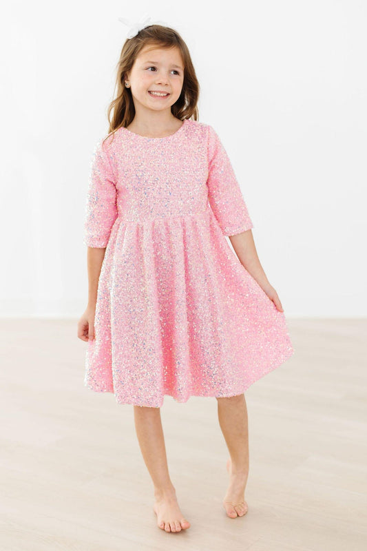 Mila & Rose ® Sale Bubblegum Pink Sequin Dress for Girls Mila Rose - Apparel & Accessories > Clothing > Dresses Sequin Dress