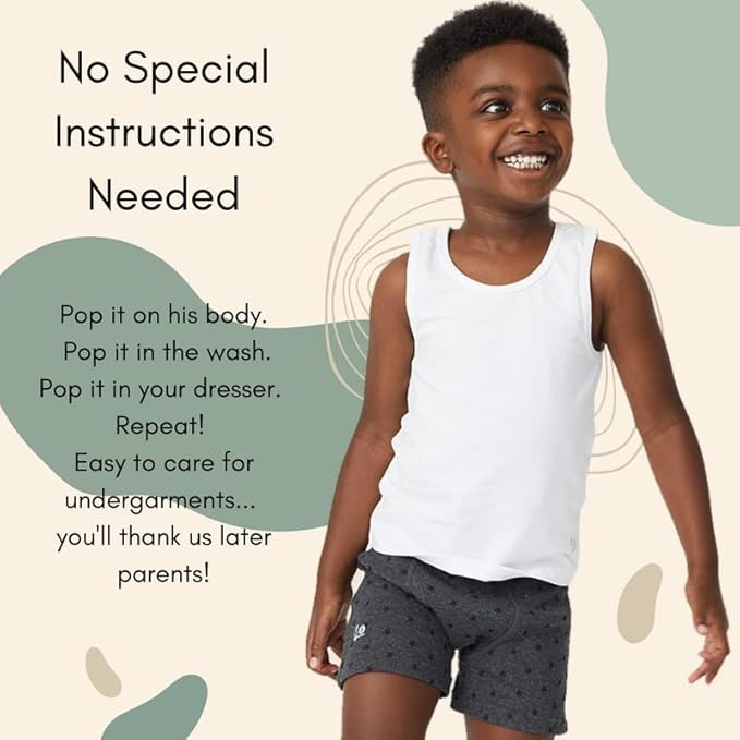 Multi Combed Cotton Elastane Boxer Briefs, Tagless, 3-Pack by Feathers USA