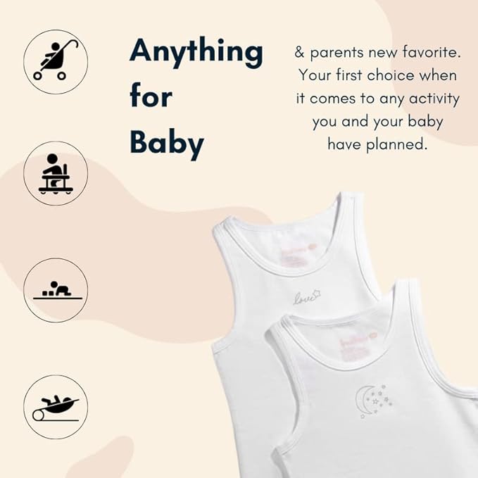 Feathers USA Baby Onepiece Bodysuit Tagless Comfort for Newborns by Feathers USA at Everetts Place