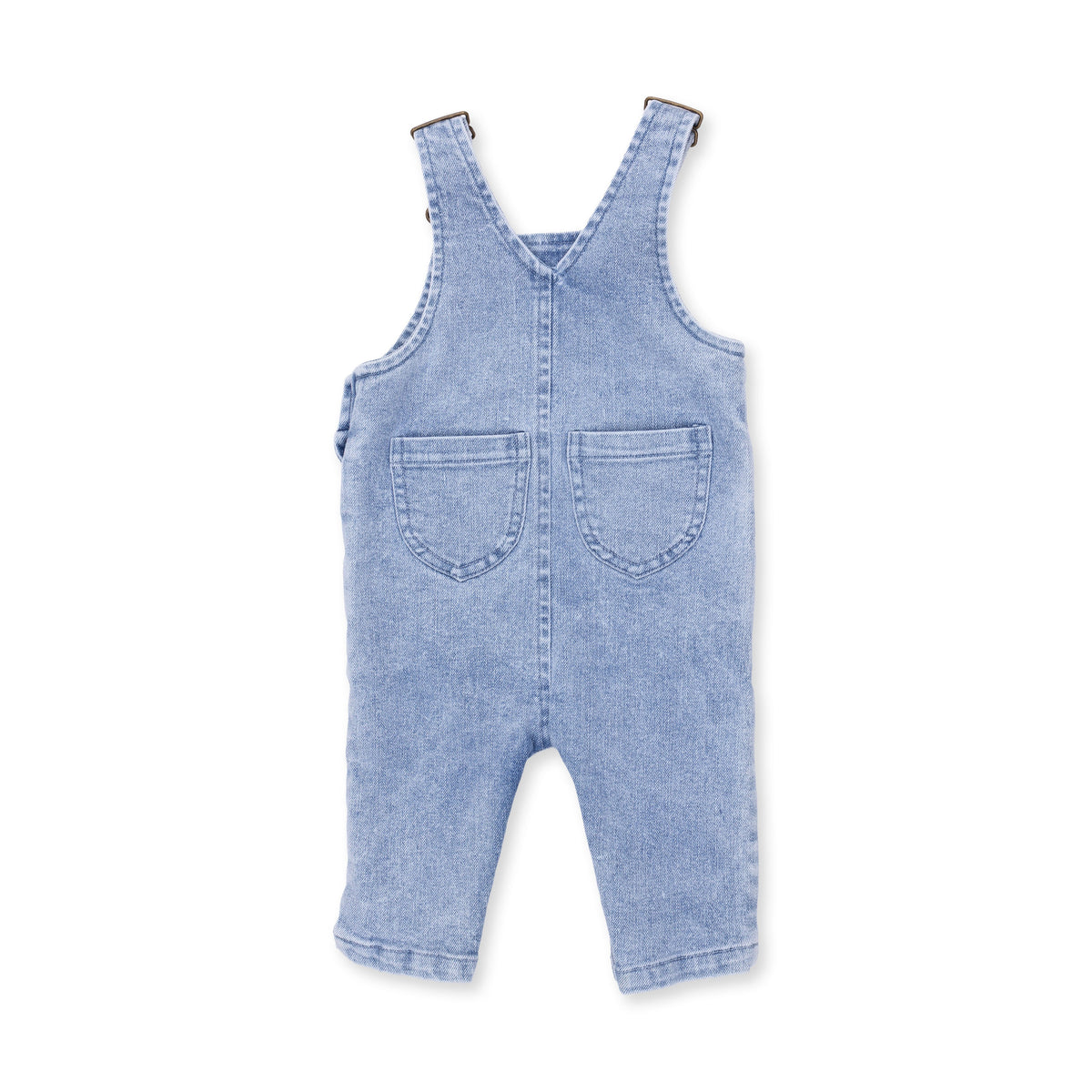 Old School Blue Stretch Denim - Uni Old School Overall by Angel Dear
