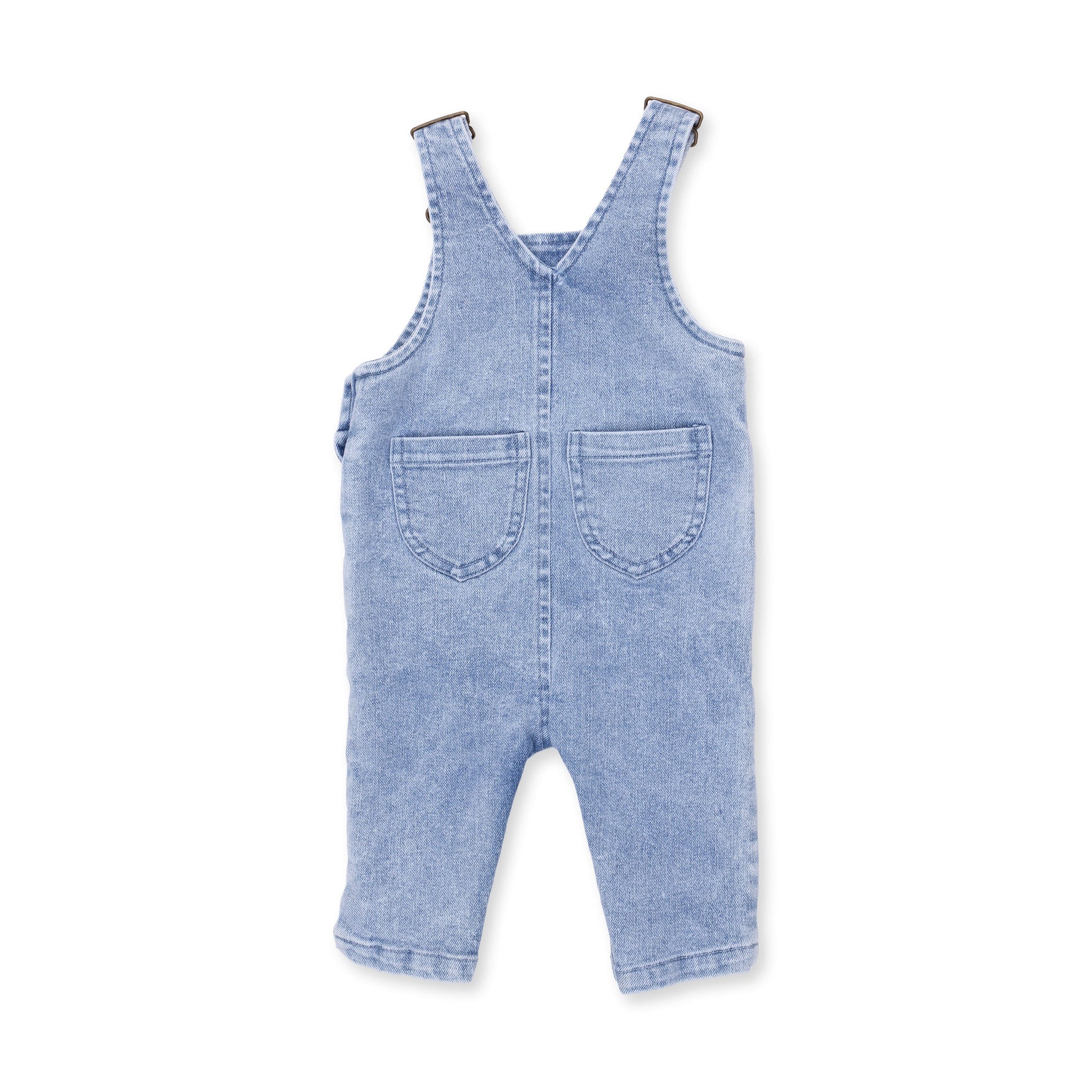 Old School Blue Stretch Denim - Uni Old School Overall by Angel Dear