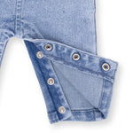 Old School Blue Stretch Denim - Uni Old School Overall by Angel Dear