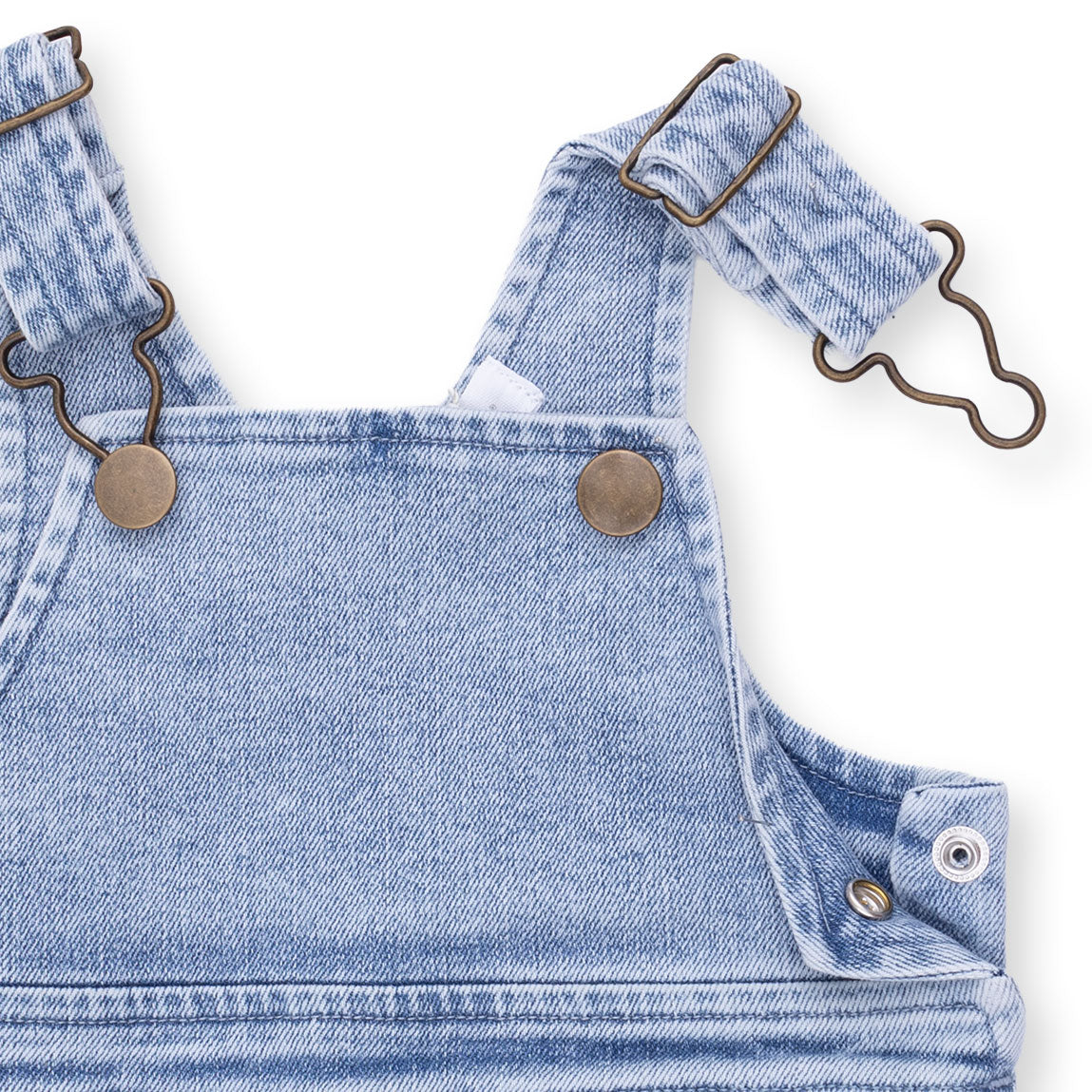 Old School Blue Stretch Denim - Uni Old School Overall by Angel Dear