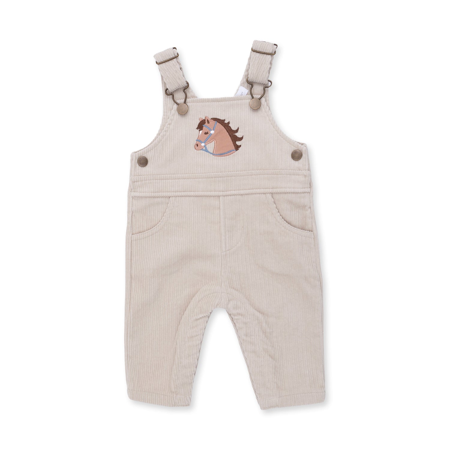 Peyote Corduroy - Uni Old School Overall with Horse Applique