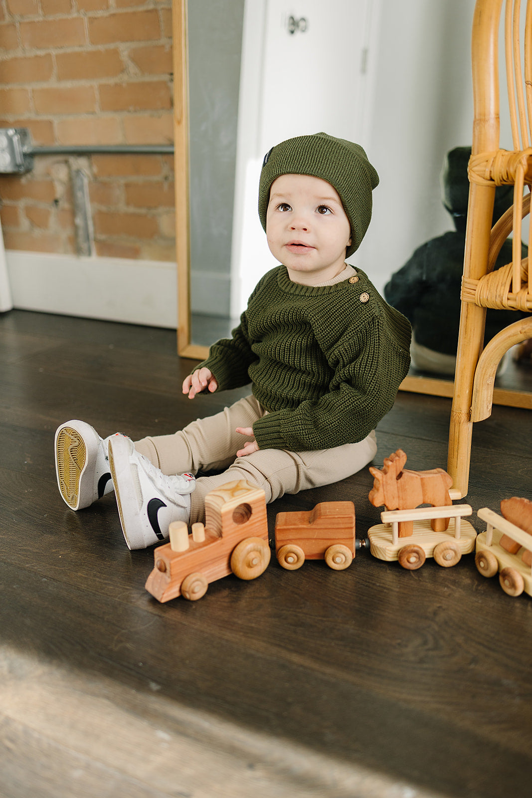 Acrylic Beanie, Adjustable Cuff by Mebie Baby