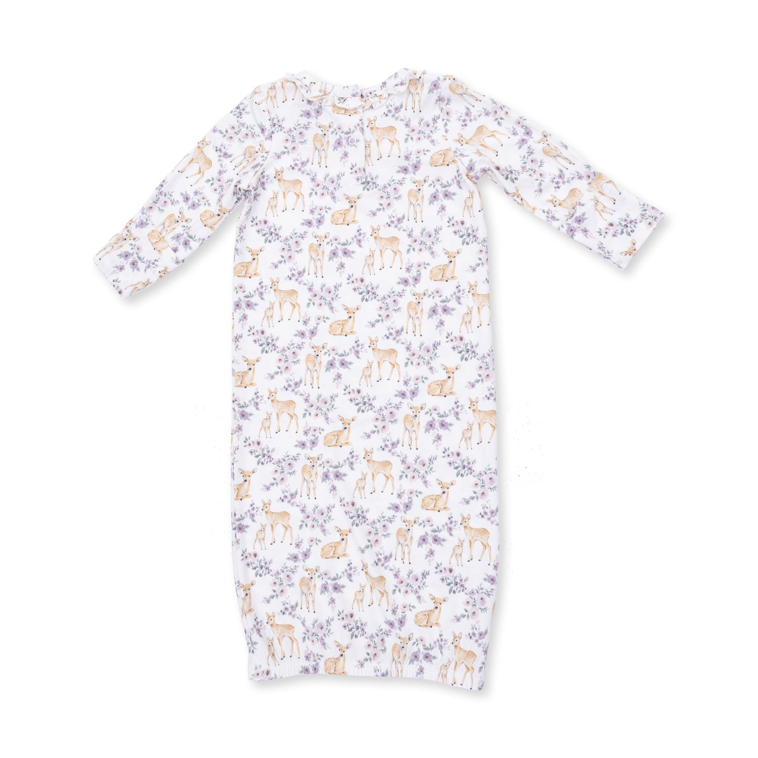Floral Deer - Kimono Gown and Knot Headband