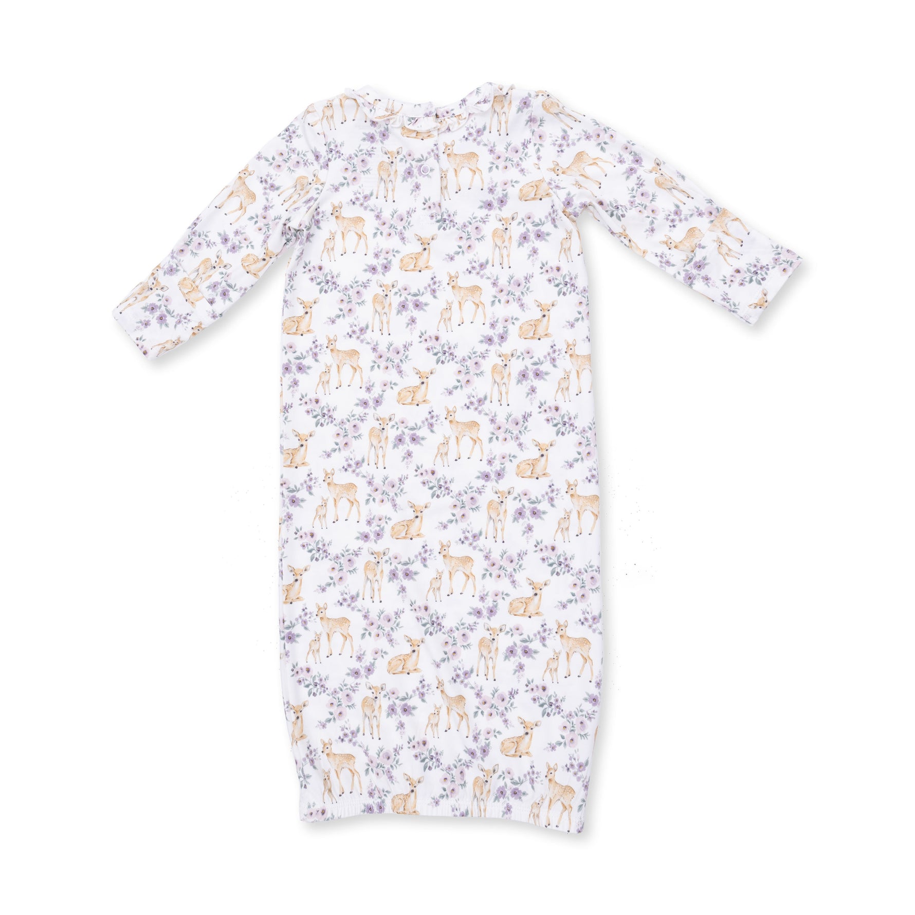 Floral Deer - Kimono Gown and Knot Headband by Angel Dear