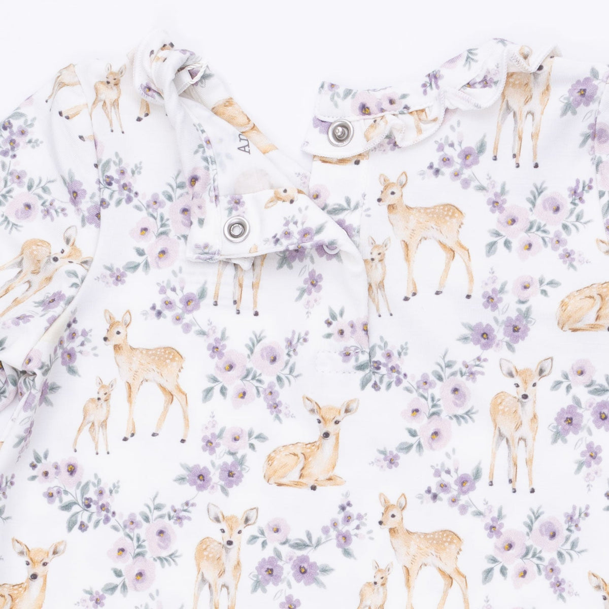 Floral Deer - Kimono Gown and Knot Headband by Angel Dear