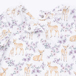 Floral Deer - Kimono Gown and Knot Headband by Angel Dear